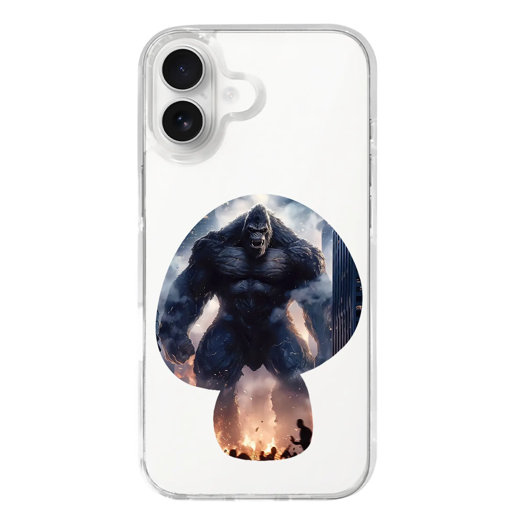 ゴジラ グッズ,キングコング - iPhone 17シリーズ 透明スマホケース – 薄型・耐衝撃・精密フィット保護カバー